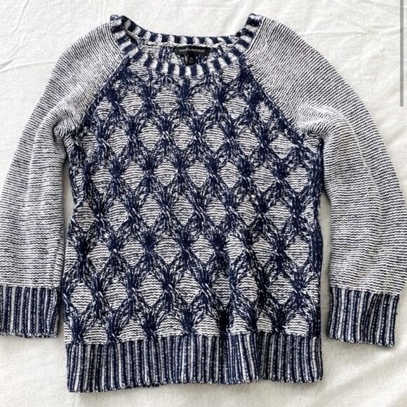 Banana Republic Blue Knit Sweater Small - Picture 5 of 8
